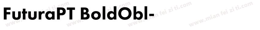 FuturaPT BoldObl字体转换